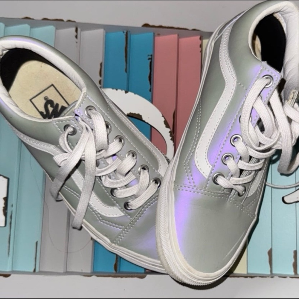 Vans White and Gray Sneakers